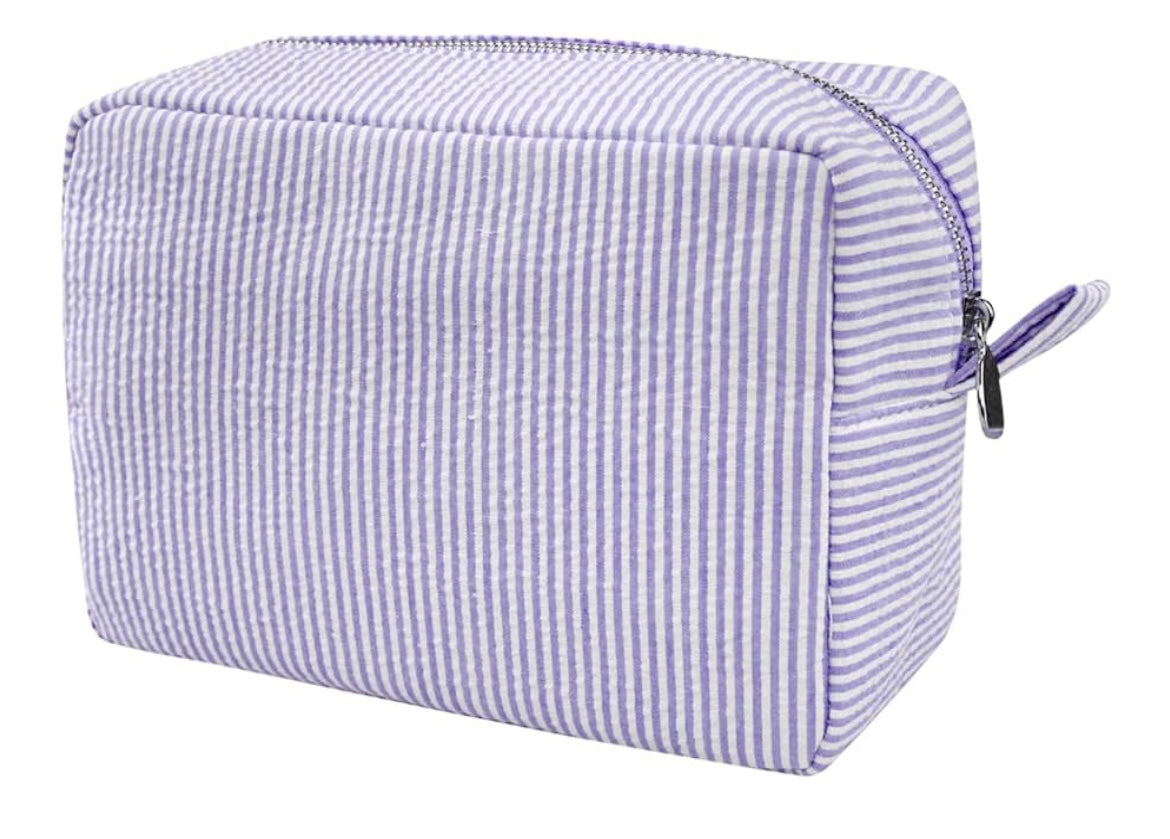 Seersucker Makeup Bag