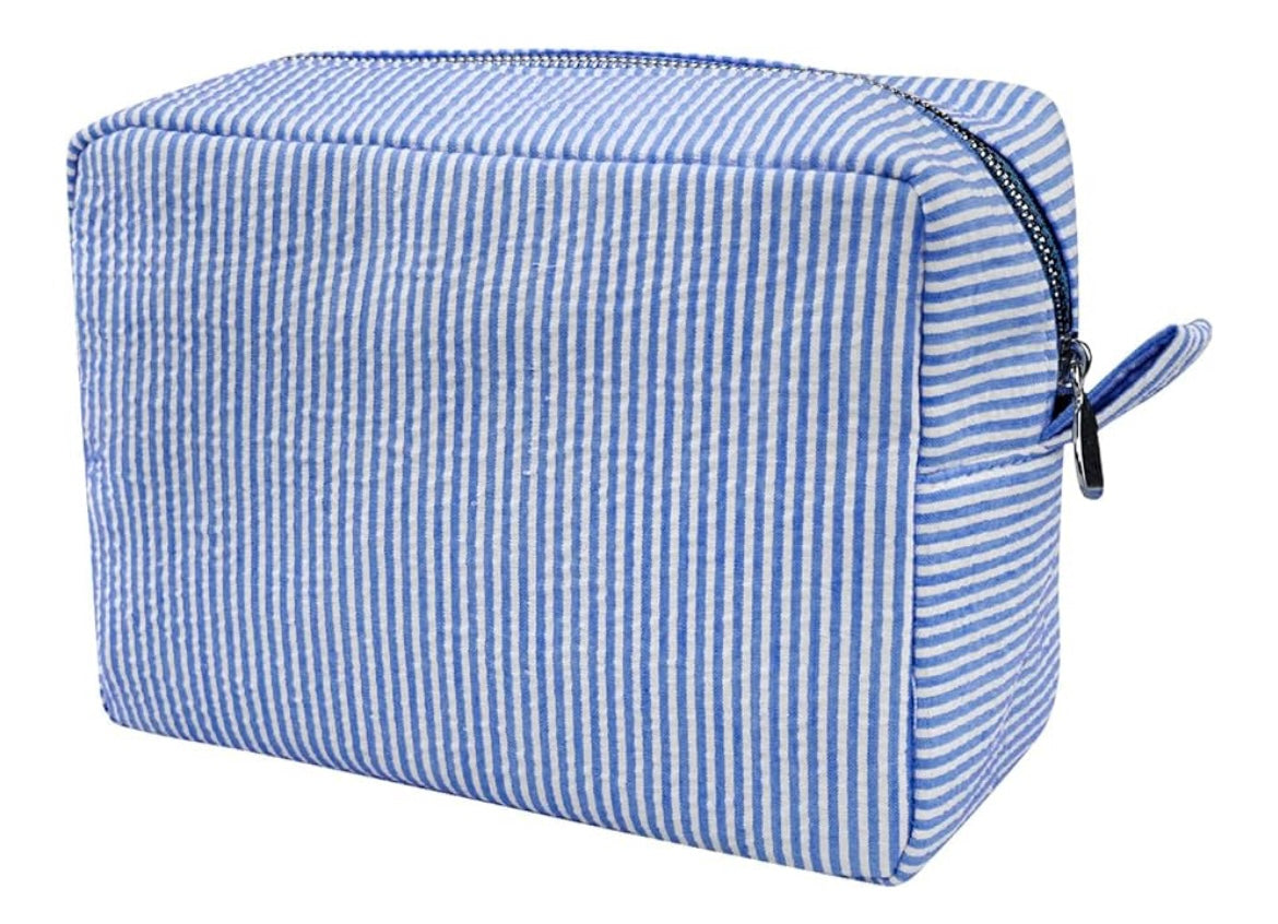 Seersucker Makeup Bag