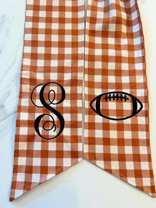 Fall Football Wreath Sash