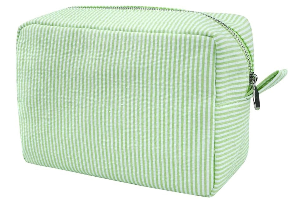 Seersucker Makeup Bag